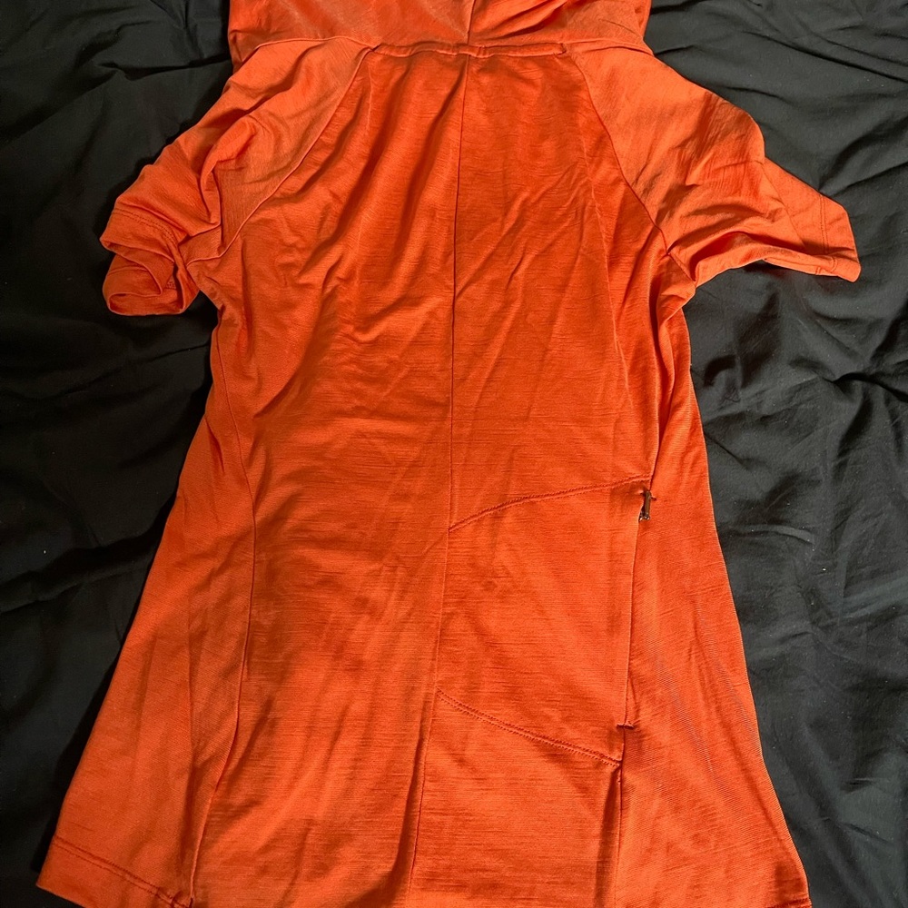 Arcteryx orange t shirt